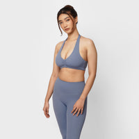 Archie Halter Scrunch Bra - Haze