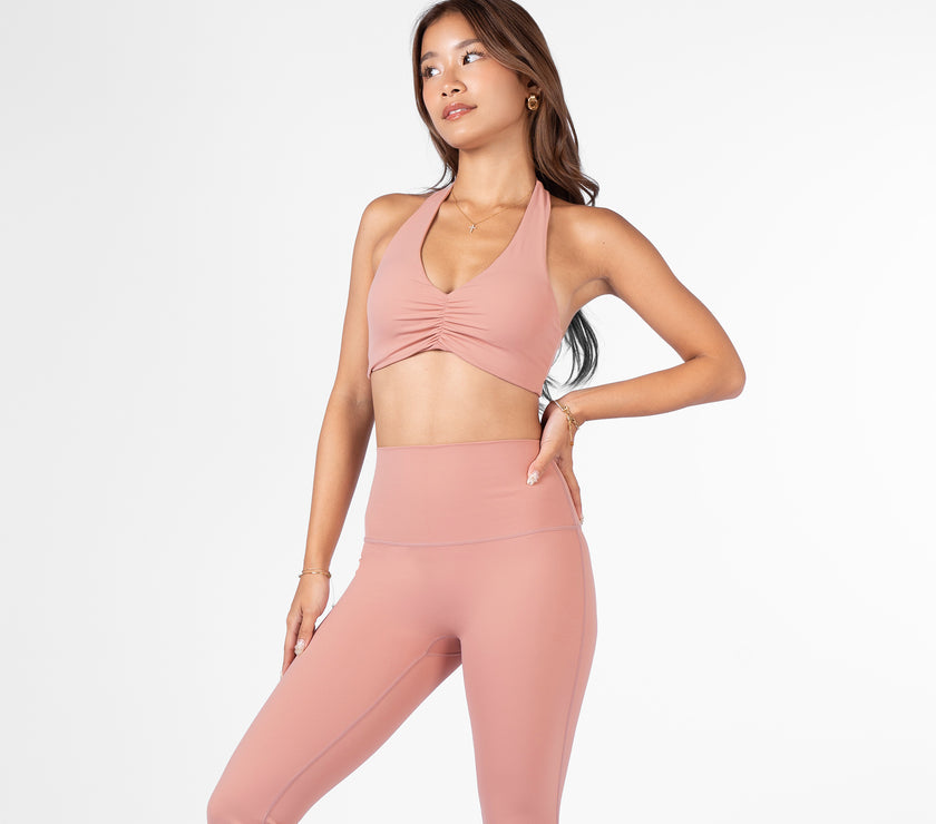 Archie Halter Scrunch Bra - Lolly