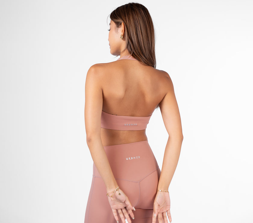 Archie Halter Scrunch Bra - Lolly