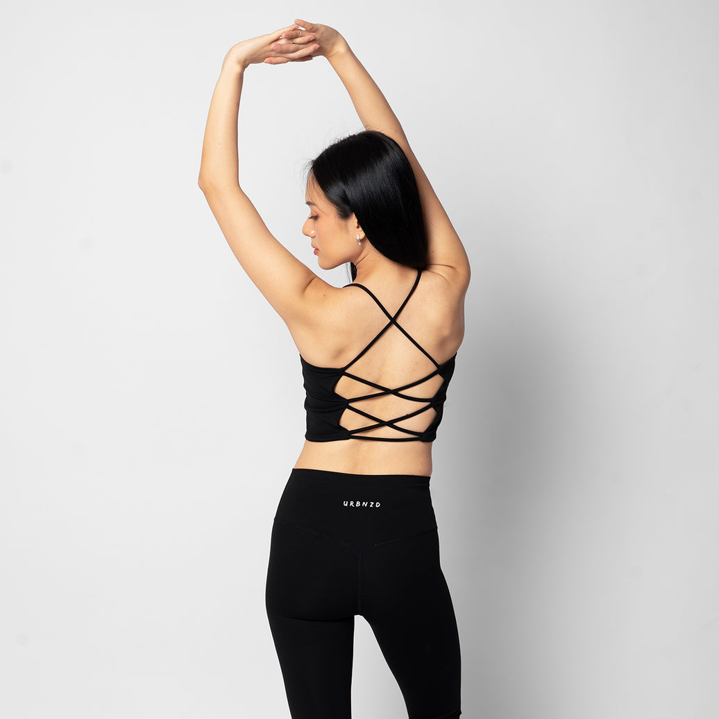 Reverie Crossback Tank - Black