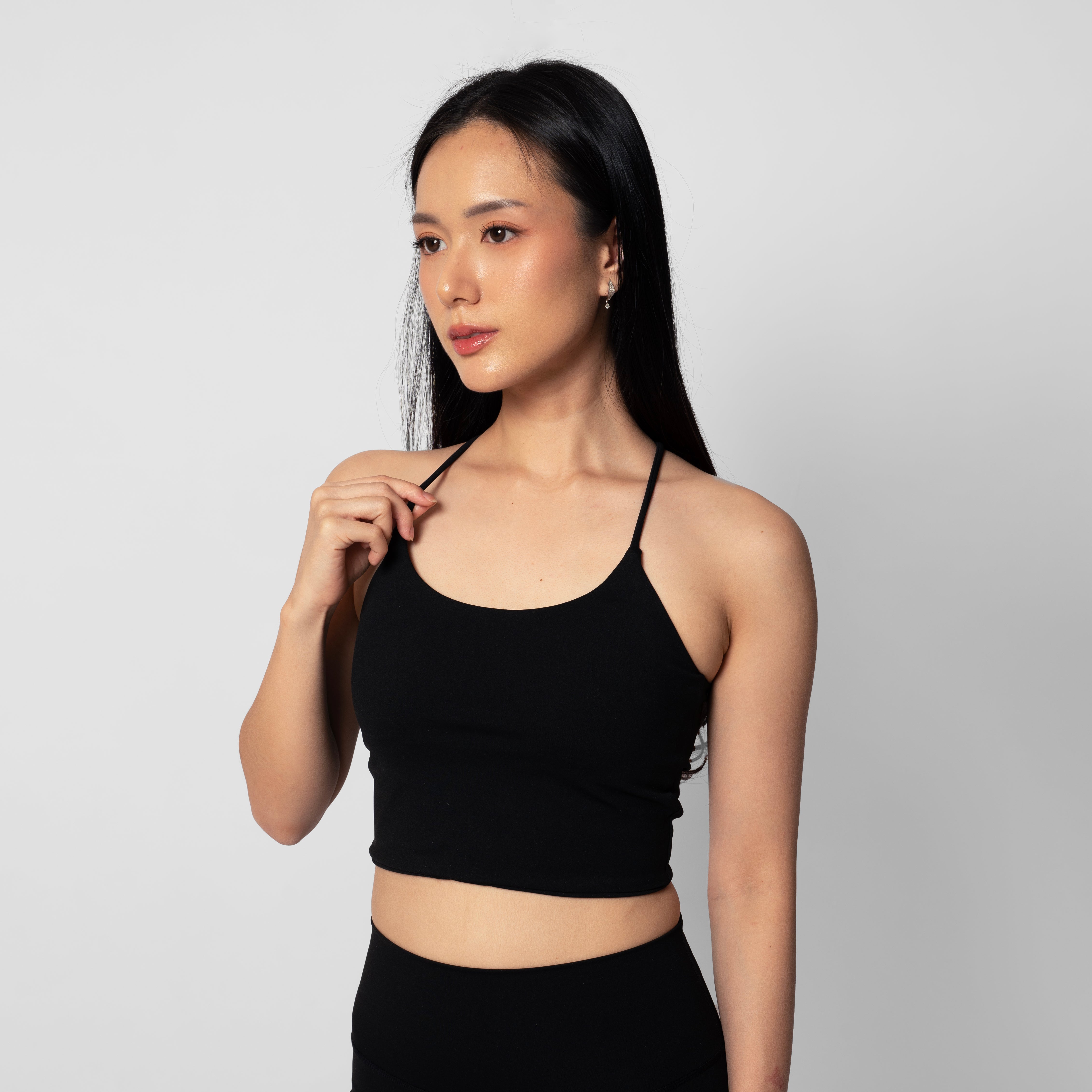 Reverie Crossback Tank - Black