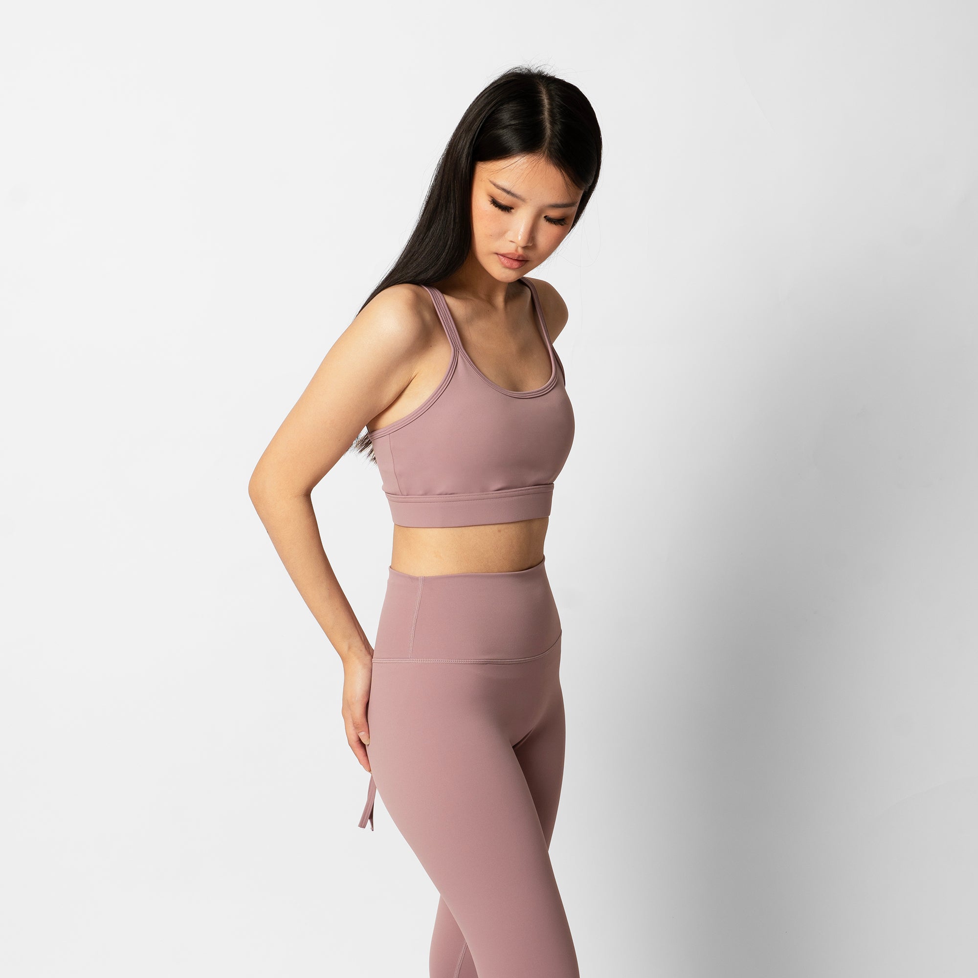 Odette Back Tie Bra - Plum