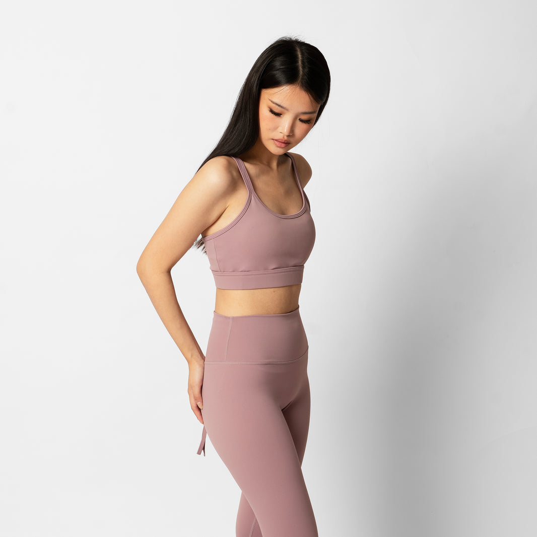 Odette Back Tie Bra - Plum