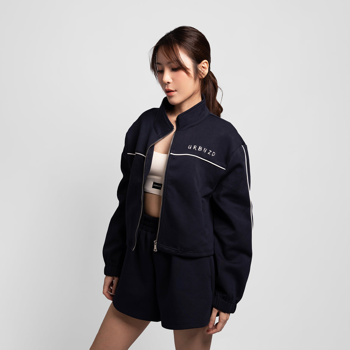 Formula Crop Jacket - Navy