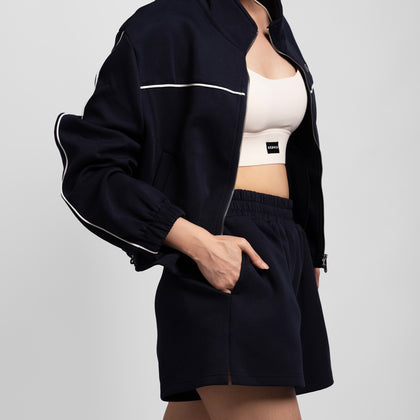 Formula Crop Jacket - Navy