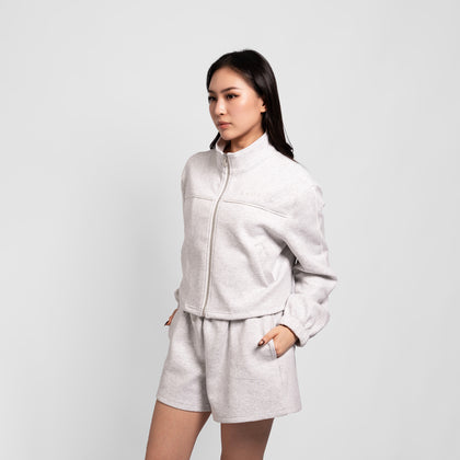 Formula Crop Jacket - Snow Marl