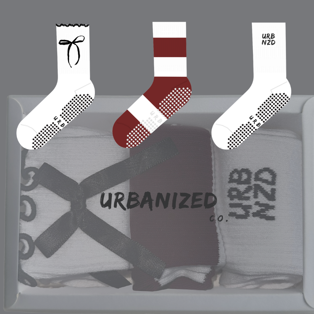 Urbnzd Crew Grip Socks - Giftbox Set of 3 - Urbanized Co. Default Title