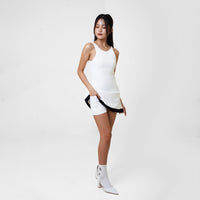 Stark Dip Dress - White - Urbanized Co. S