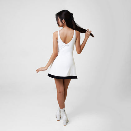 Stark Dip Dress - White - Urbanized Co. S