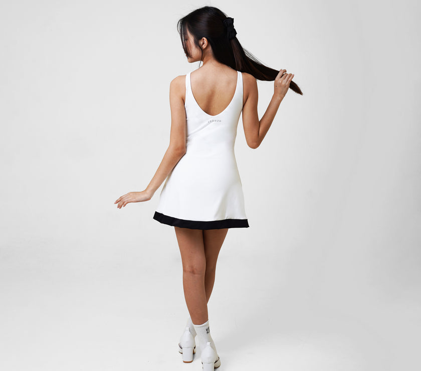 Stark Dip Dress - White - Urbanized Co. S