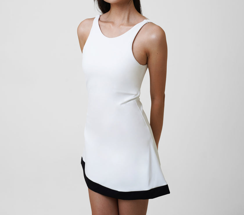 Stark Dip Dress - White - Urbanized Co. S