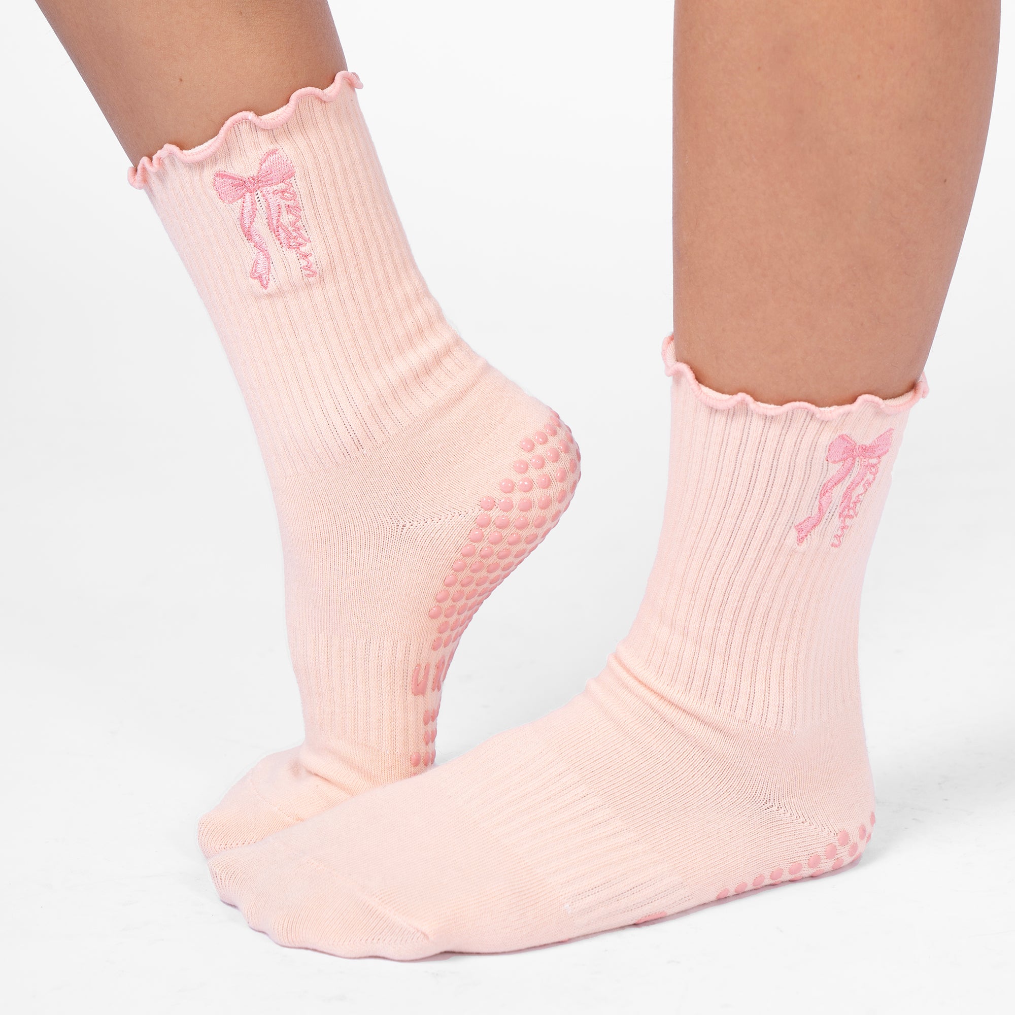 Urbnzd Crew Grip Socks - Lolly with Frill