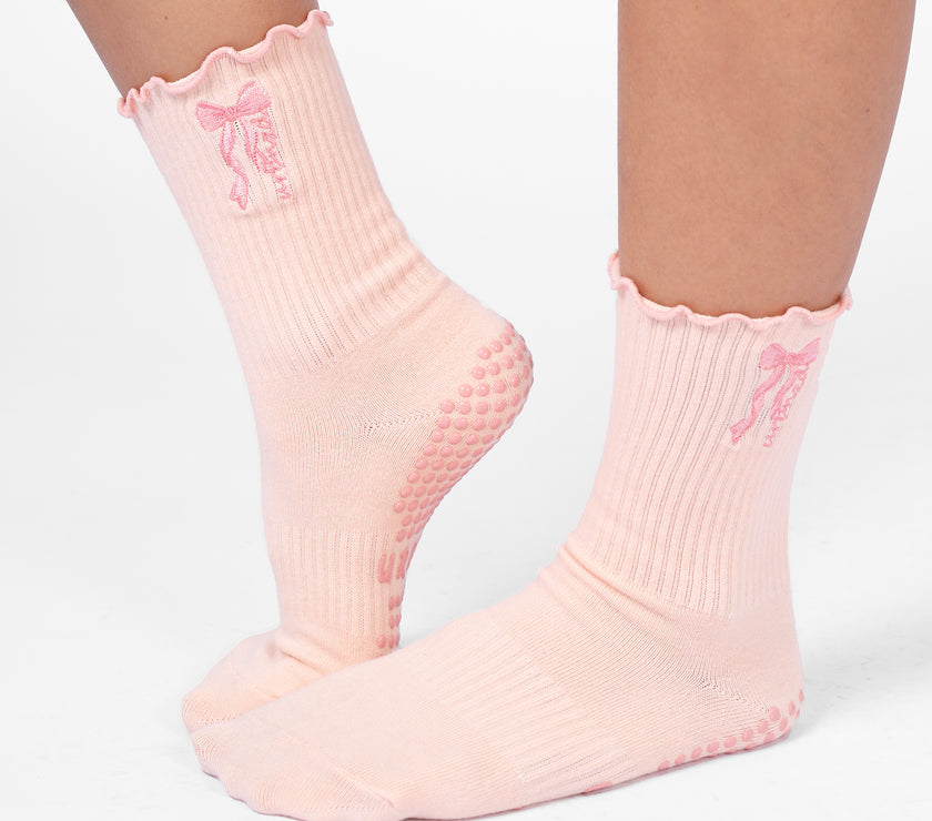 Urbnzd Crew Grip Socks - Lolly with Frill