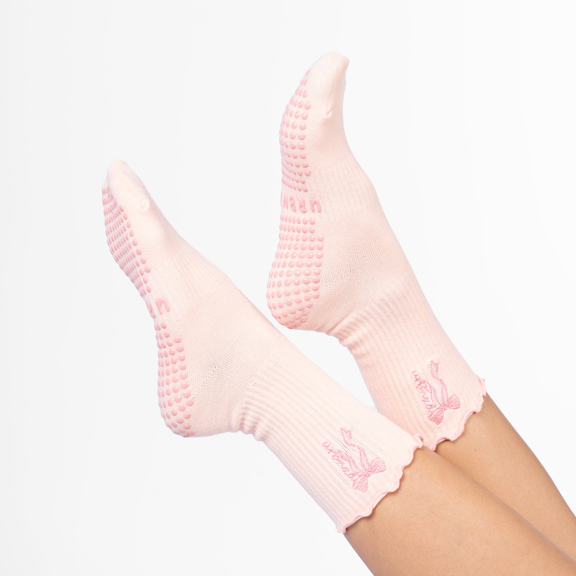 Urbnzd Crew Grip Socks - Lolly with Frill