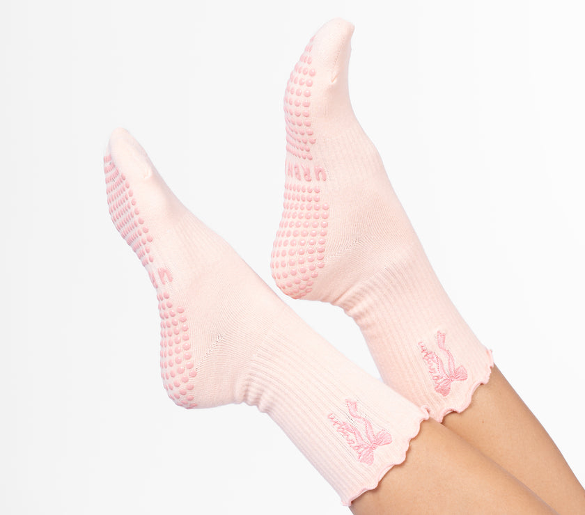Urbnzd Crew Grip Socks - Lolly with Frill