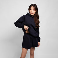 Urbnzd Classic Embossed Hoodie - Navy