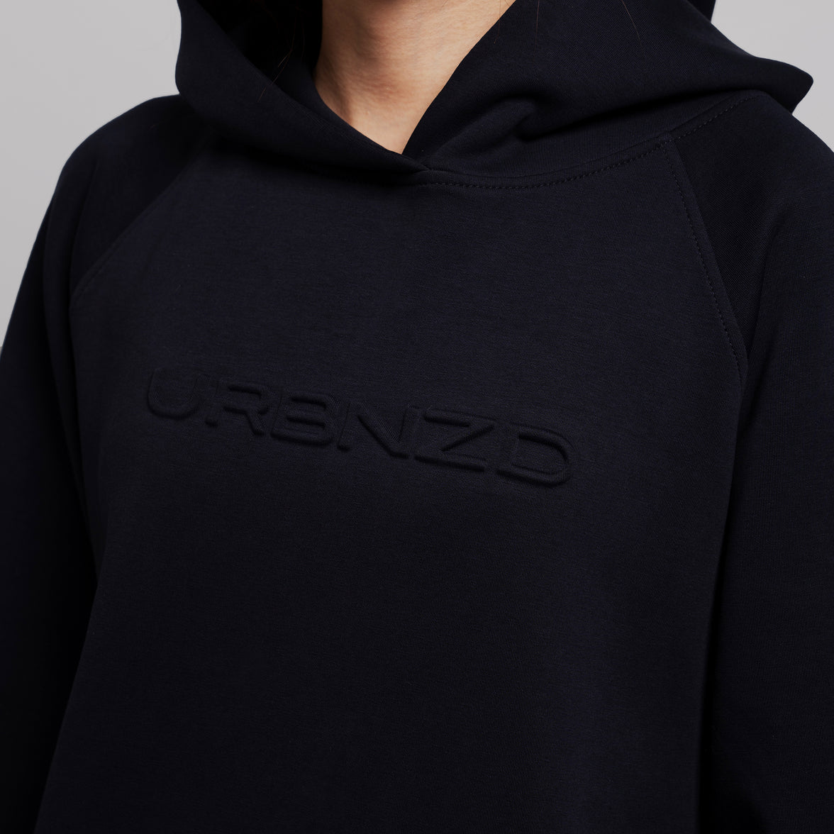 Urbnzd Classic Embossed Hoodie - Navy