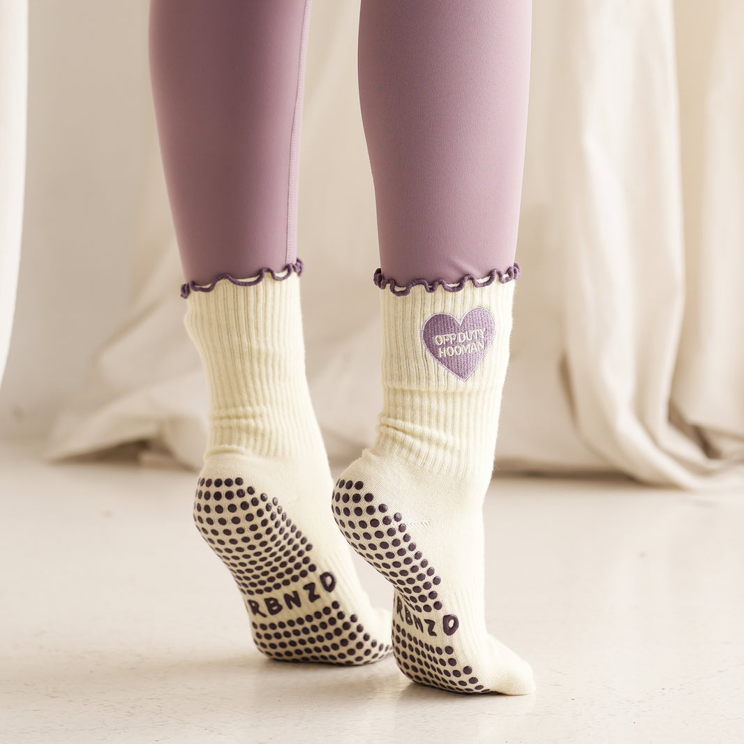 Urbnzd Crew Grip Socks - Off Duty Hooman