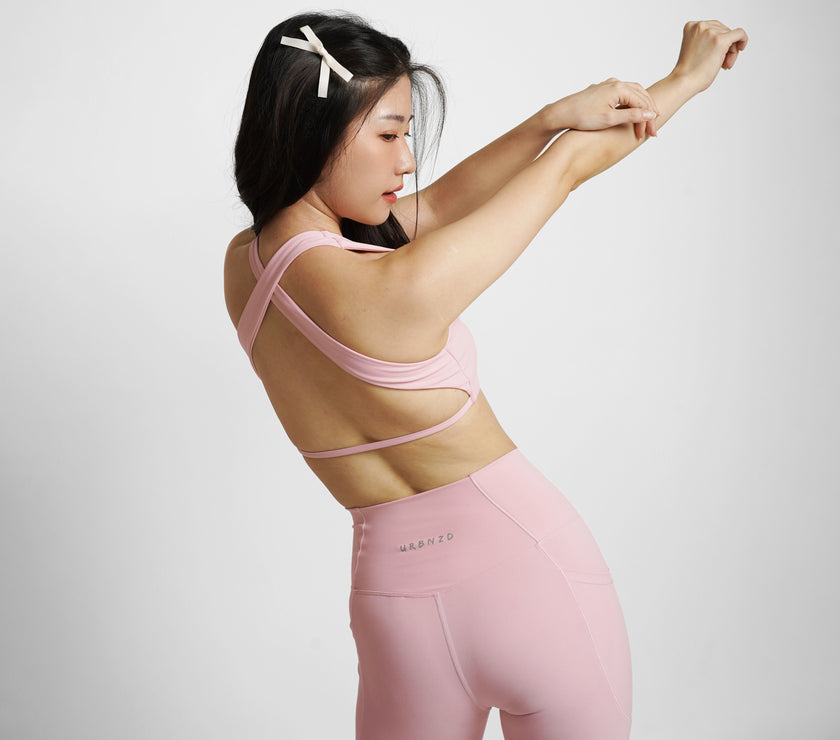 Enchante Crossback Bra - Blush - Urbanized Co. S