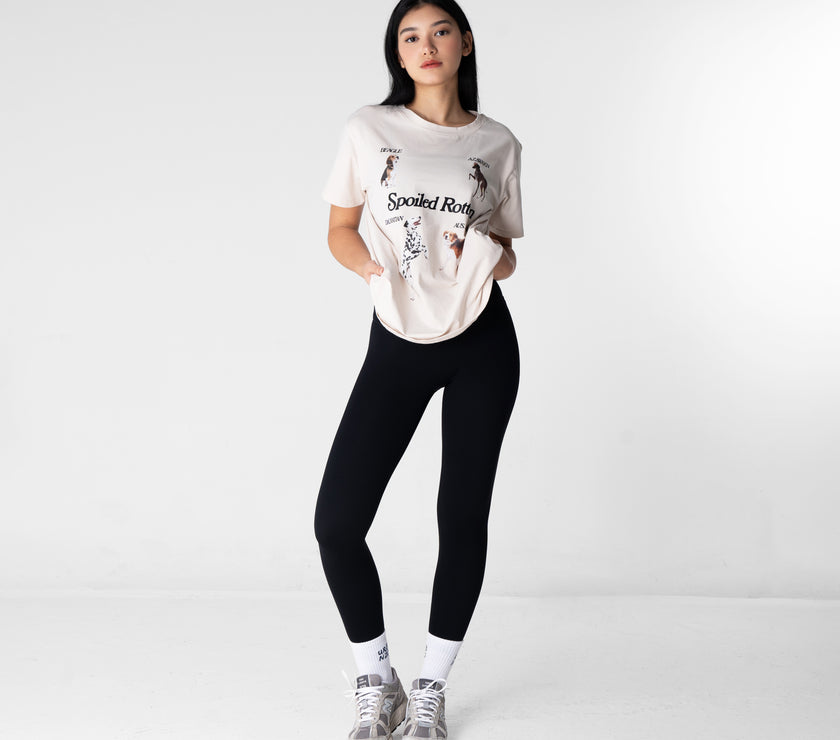 Spoiled Rotten Dog Oversized Tee - Cream - Urbanized Co. S