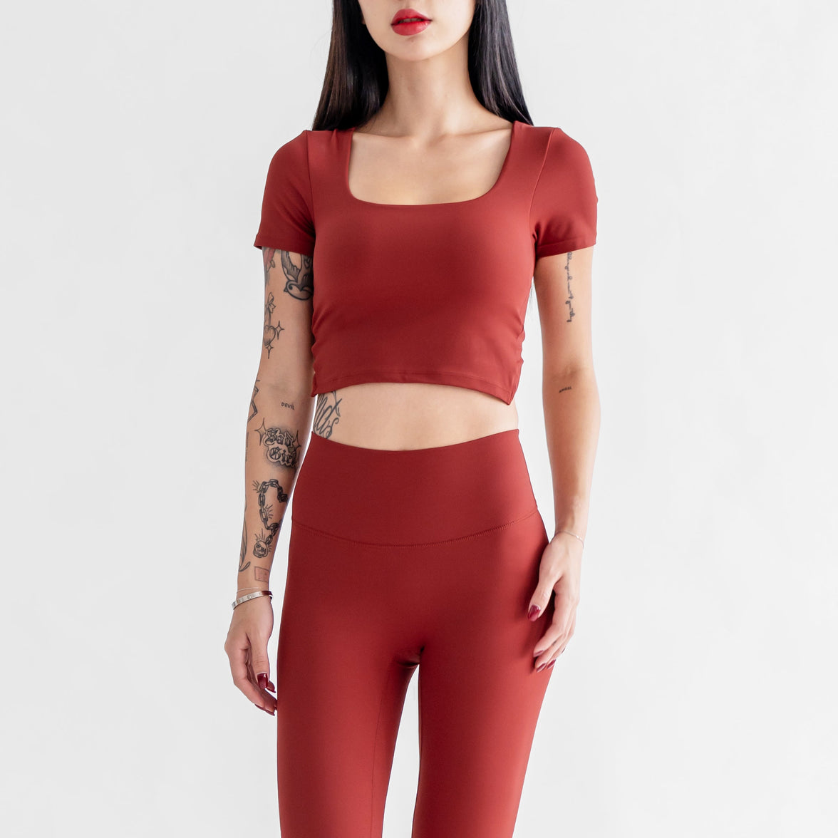 Revitalise Highrise Leggings - Cherry - Urbanized Co. S