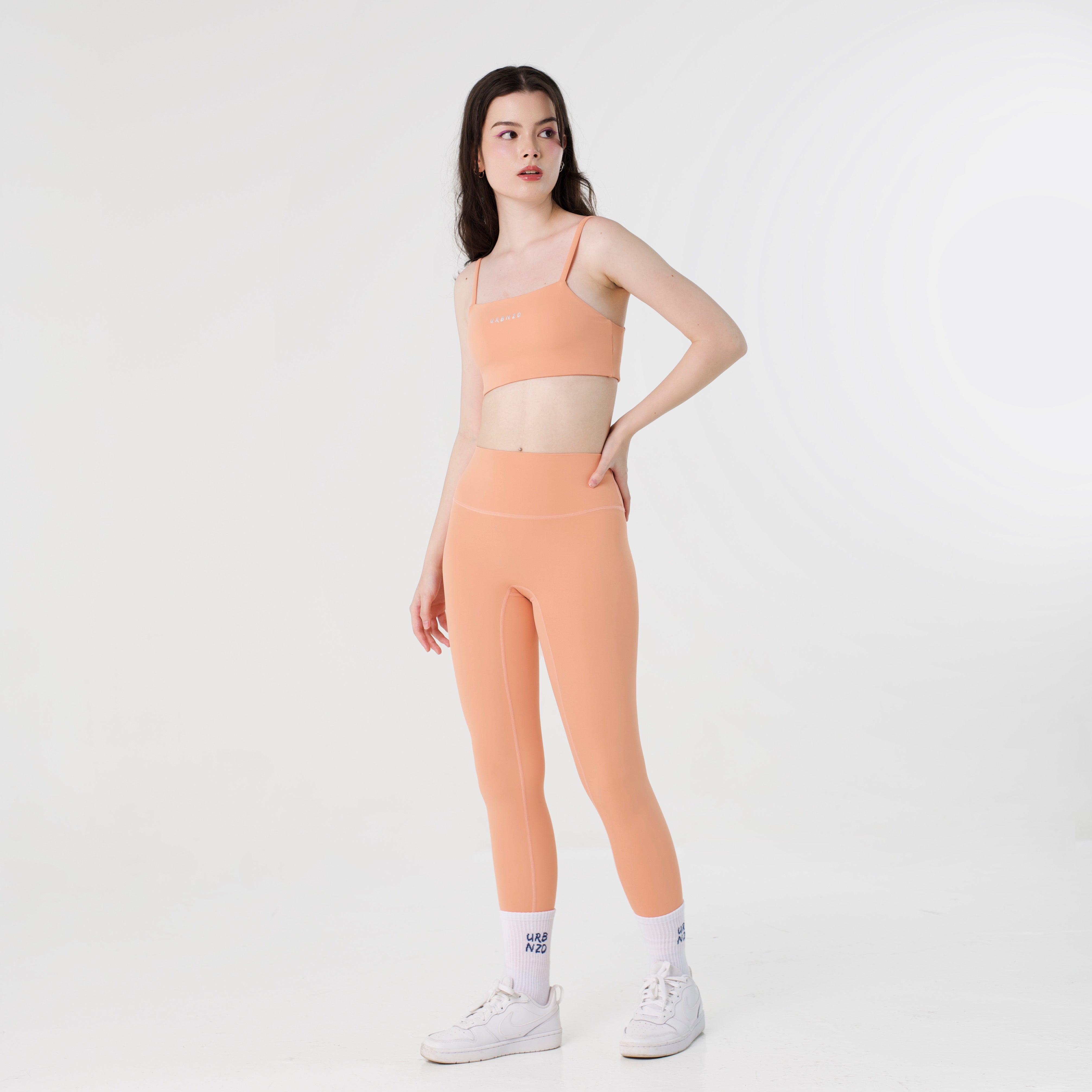 Revitalise Highrise Leggings - Peach - Urbanized Co. S