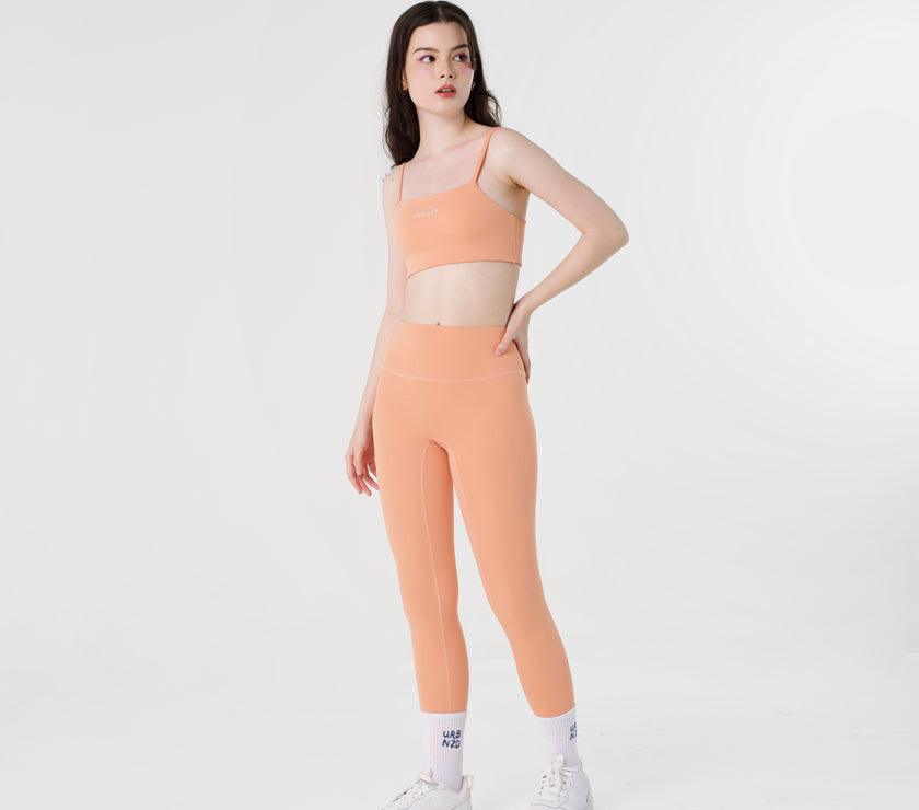 Revitalise Highrise Leggings - Peach - Urbanized Co. S