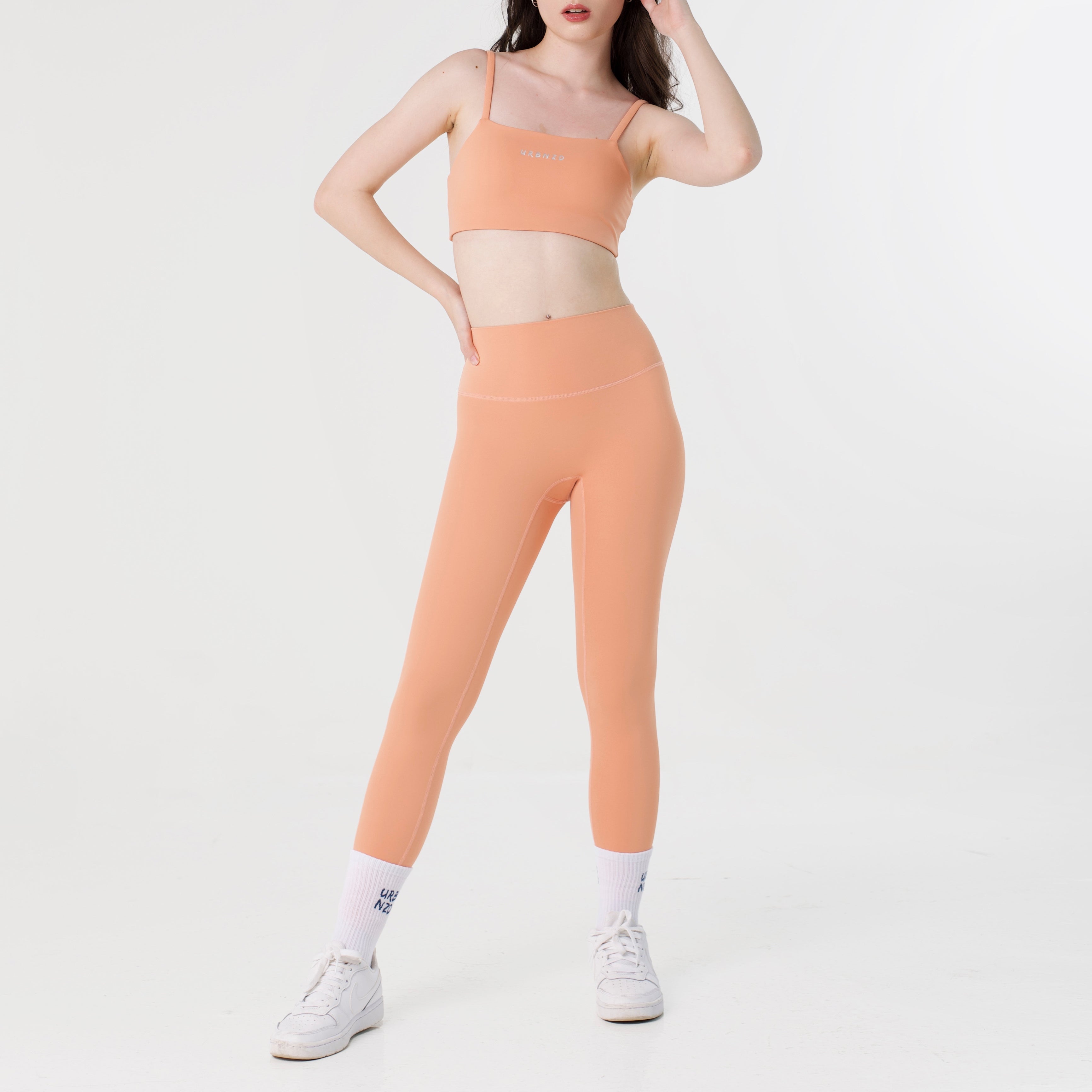 Revitalise Highrise Leggings - Peach - Urbanized Co. S