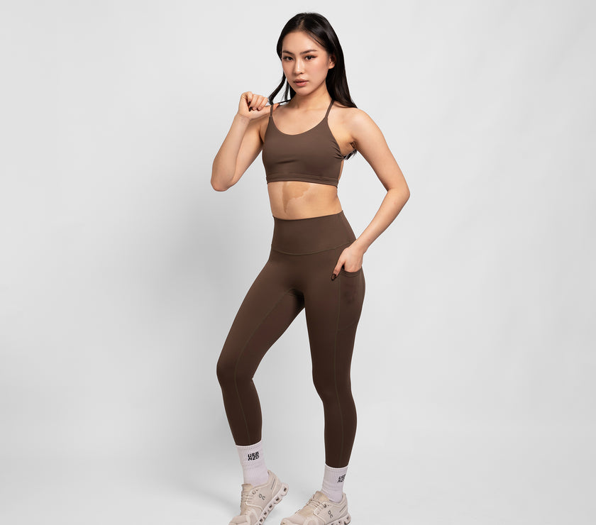 Core Pocket Leggings - Olive