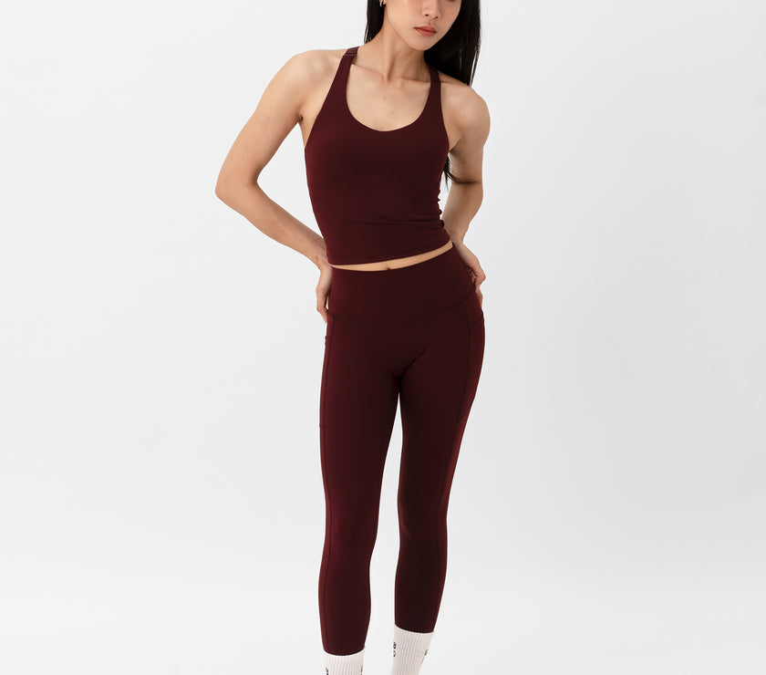 Core Pocket Leggings - Rouge