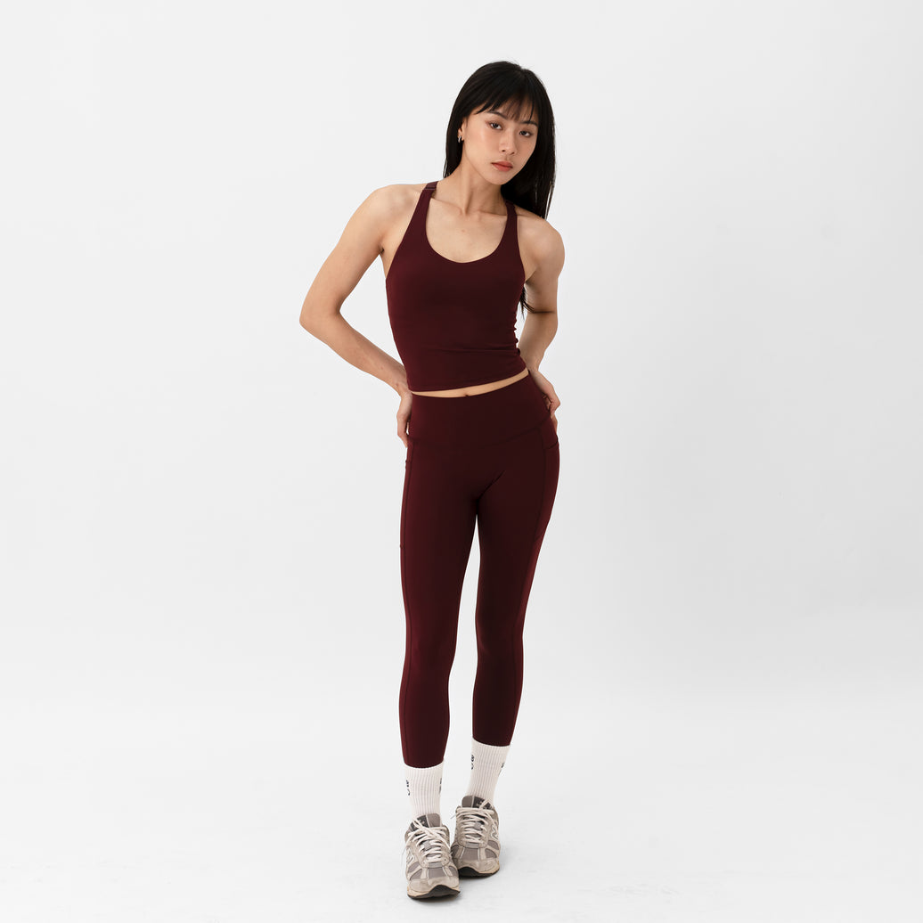 Core Pocket Leggings - Rouge