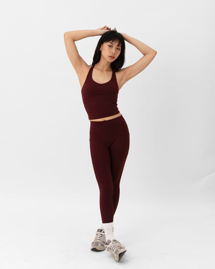 Core Pocket Leggings - Rouge