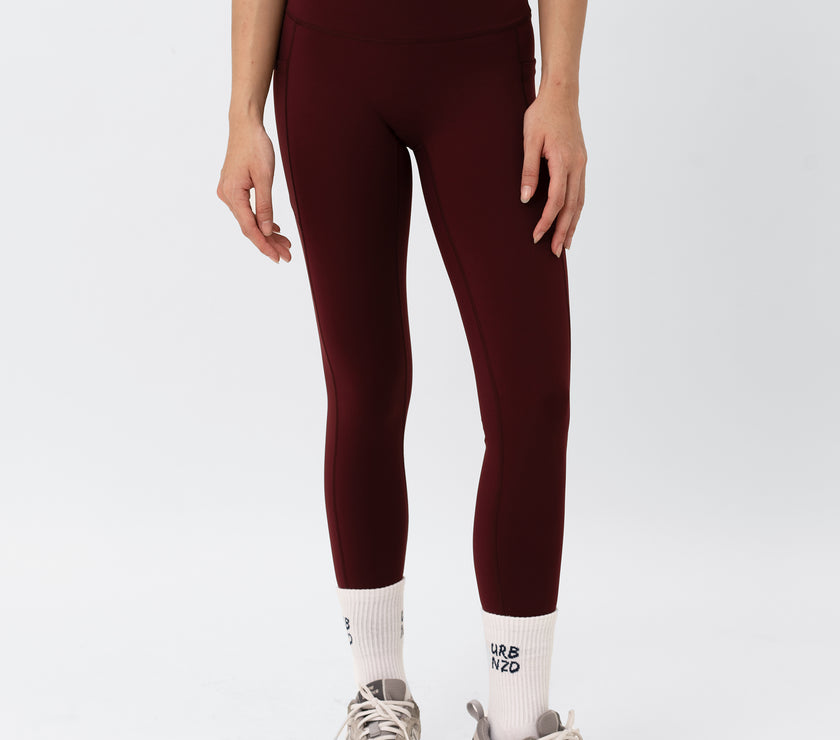Core Pocket Leggings - Rouge