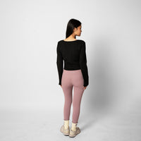Bell Sleeve Wrap Top - Black