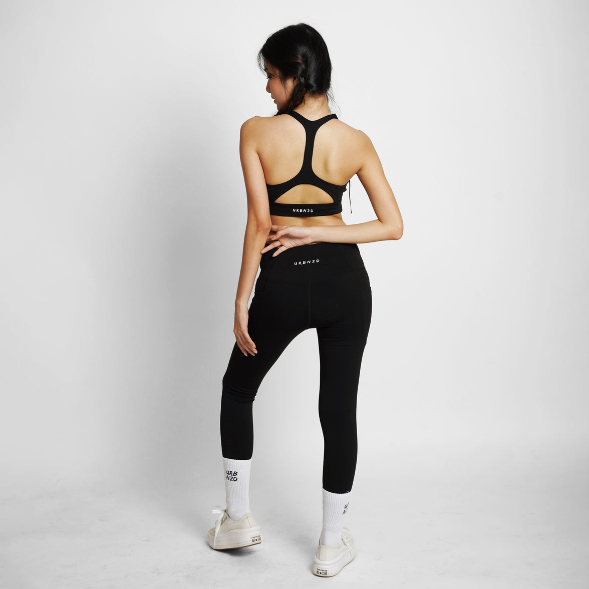 Crossover Pocket Leggings - Black - Urbanized Co. S