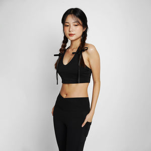 Crossover Pocket Leggings - Black - Urbanized Co. S