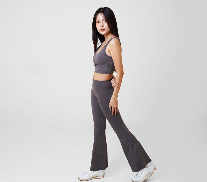 Flare Leggings (Petite 28") - Ash - Urbanized Co. S
