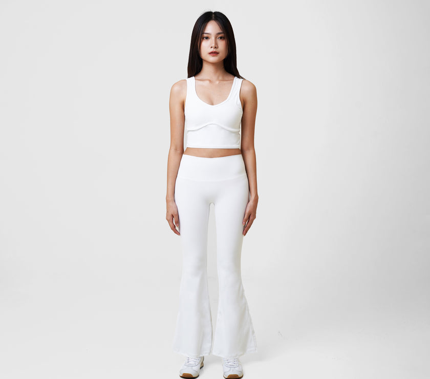 Flare Leggings (Petite 28") - White - Urbanized Co. S