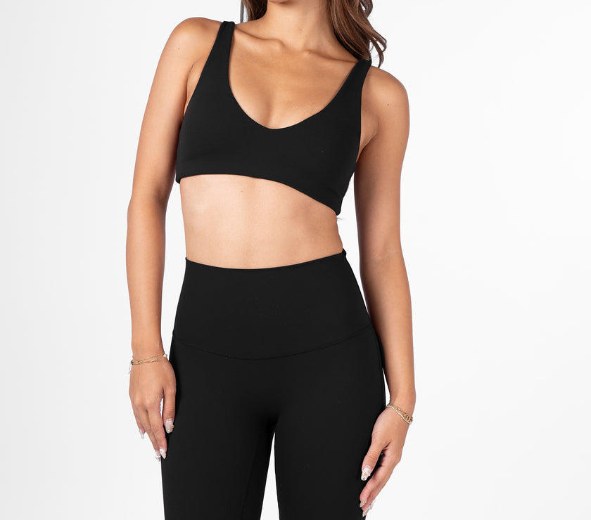 Regular Flare Leggings (30") - Black