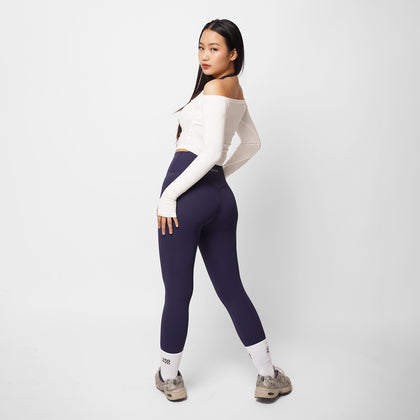 Contour Off Shoulder Long Sleeve Top - White