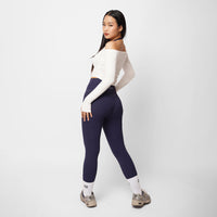 Contour Off Shoulder Long Sleeve Top - White