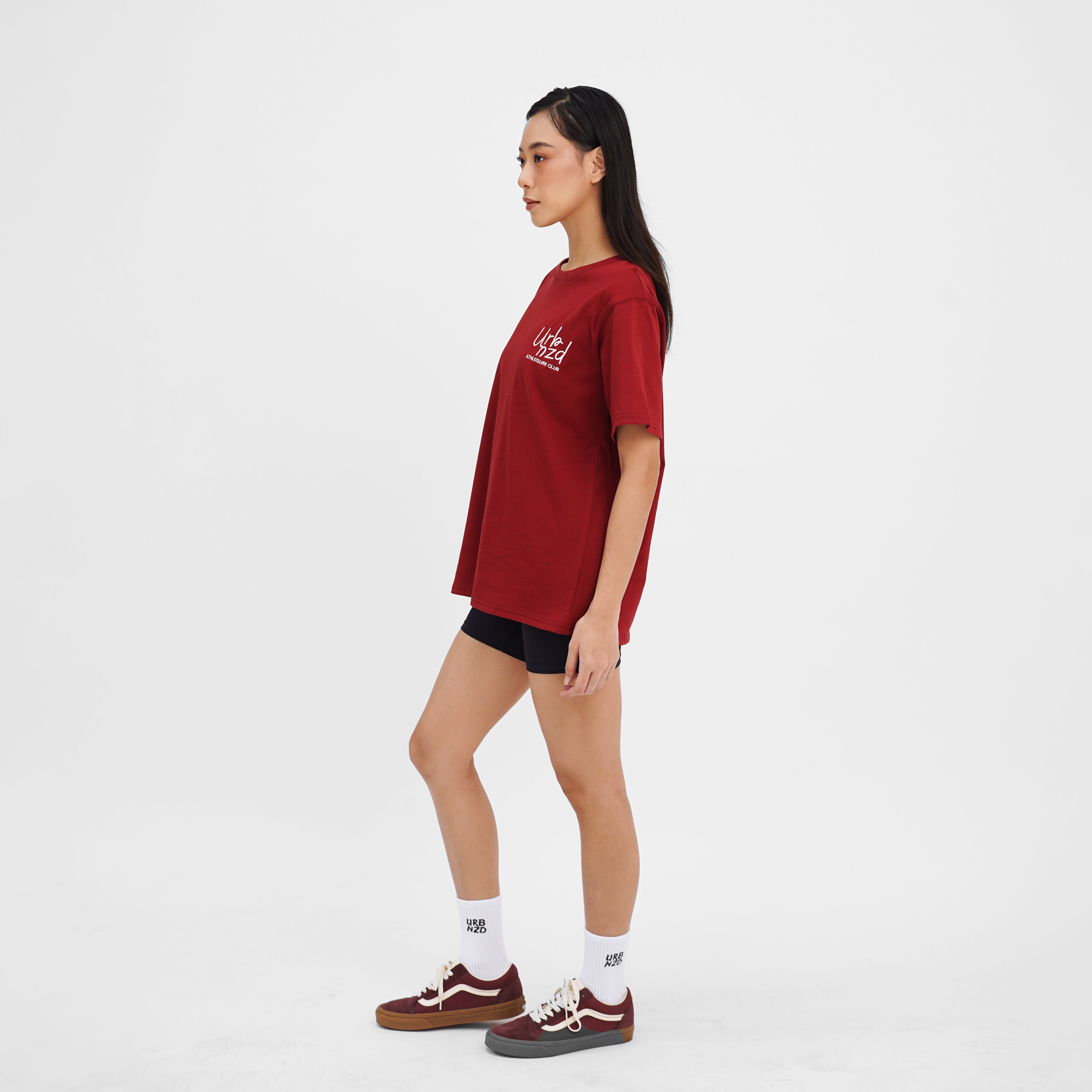 Classic Oversized Tee (Unisex) - Maroon - Urbanized Co. S