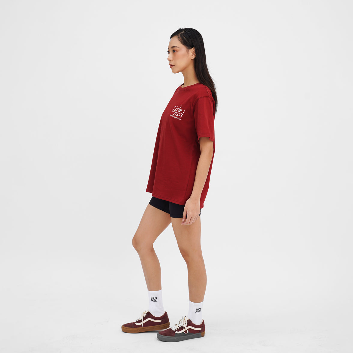 Classic Oversized Tee (Unisex) - Maroon - Urbanized Co. S