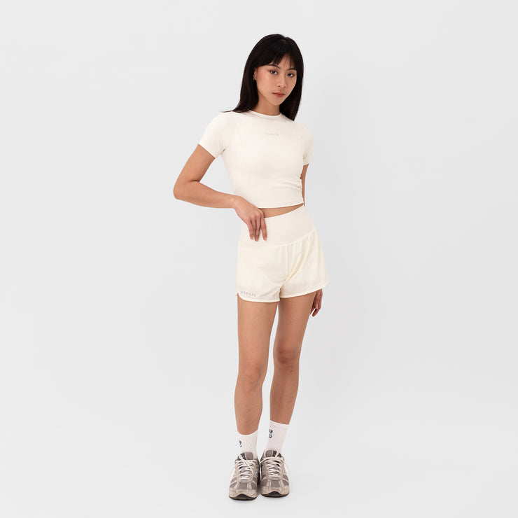 Freedom Stride Running Shorts - Milk