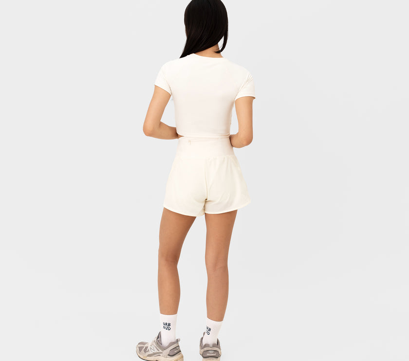Freedom Stride Running Shorts - Milk