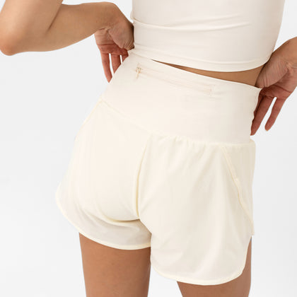 Freedom Stride Running Shorts - Milk