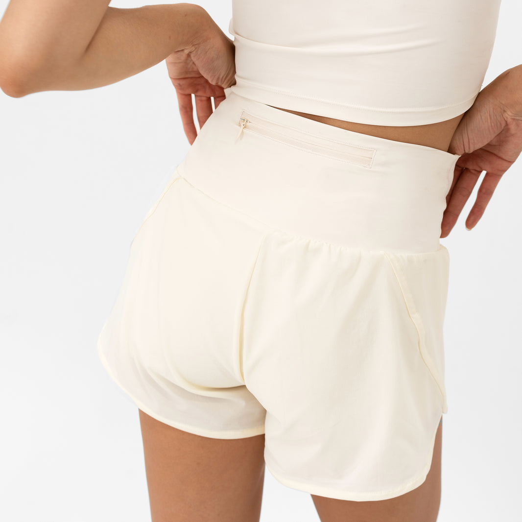 Freedom Stride Running Shorts - Milk