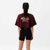 Athletics Slouchy Crop Top - Rouge