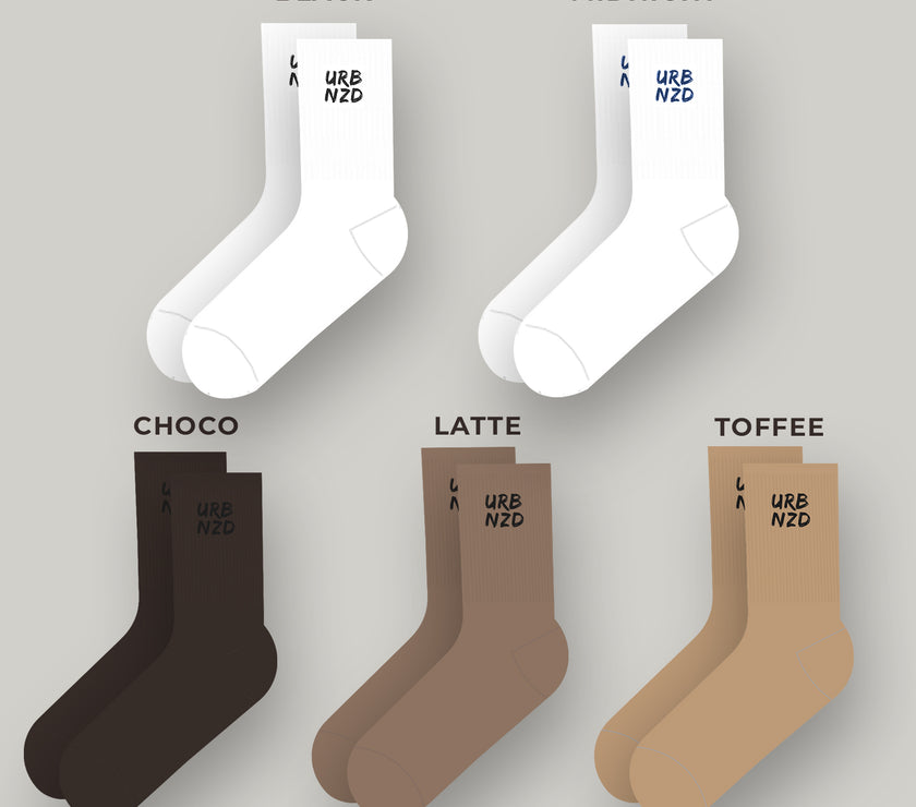 Urbnzd Crew Socks - Urbanized Co. Black / 1 Pair