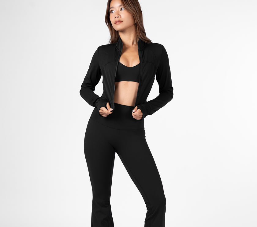 Rover Sculpt Crop Jacket - Black
